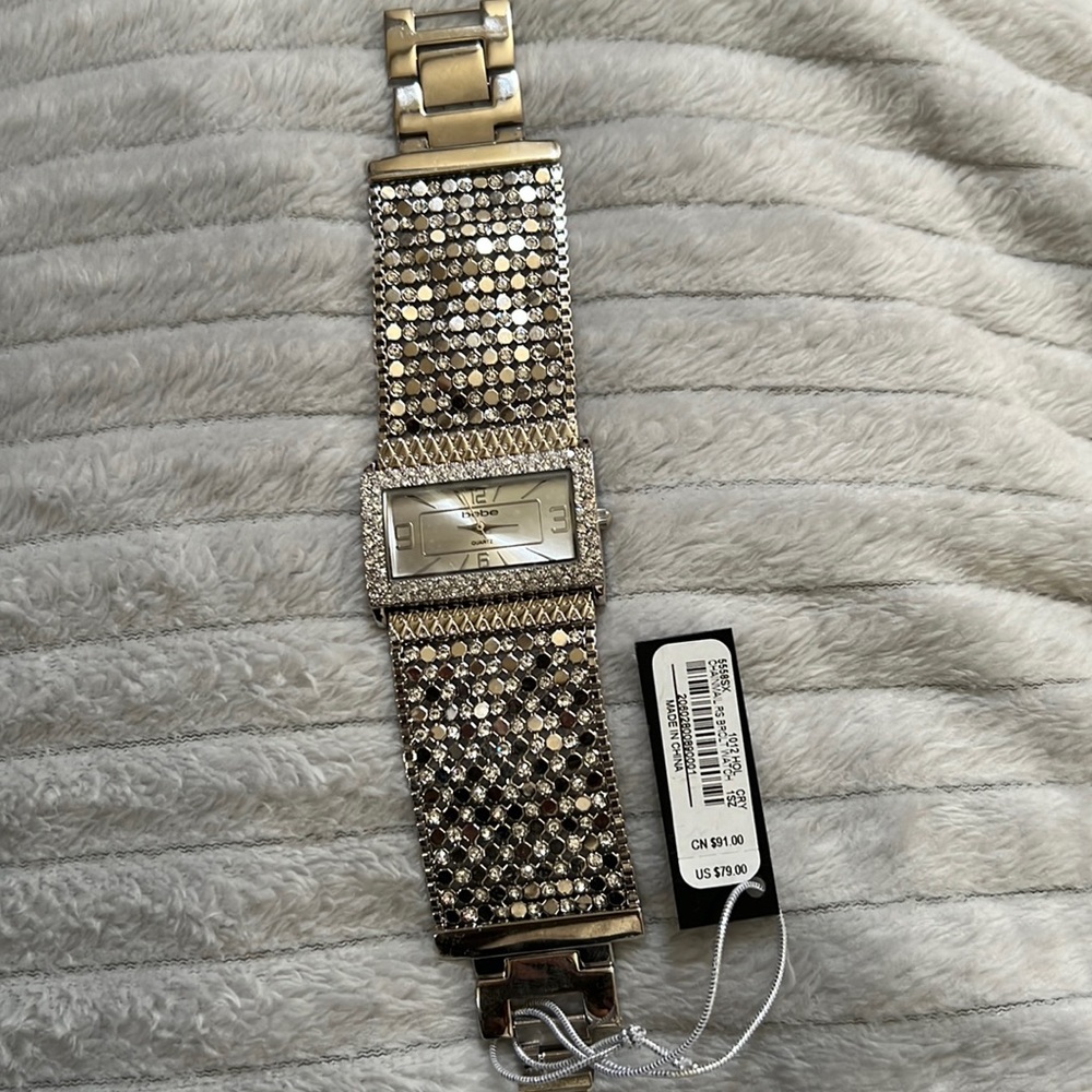 Bebe Chainmail Watch NWT